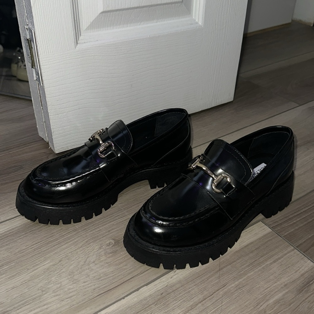 Black Patent Leather Loafers